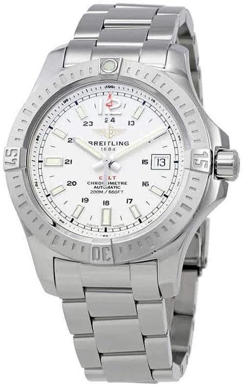 Breitling Colt 41 Silver Dial Stainless Steel Men's 